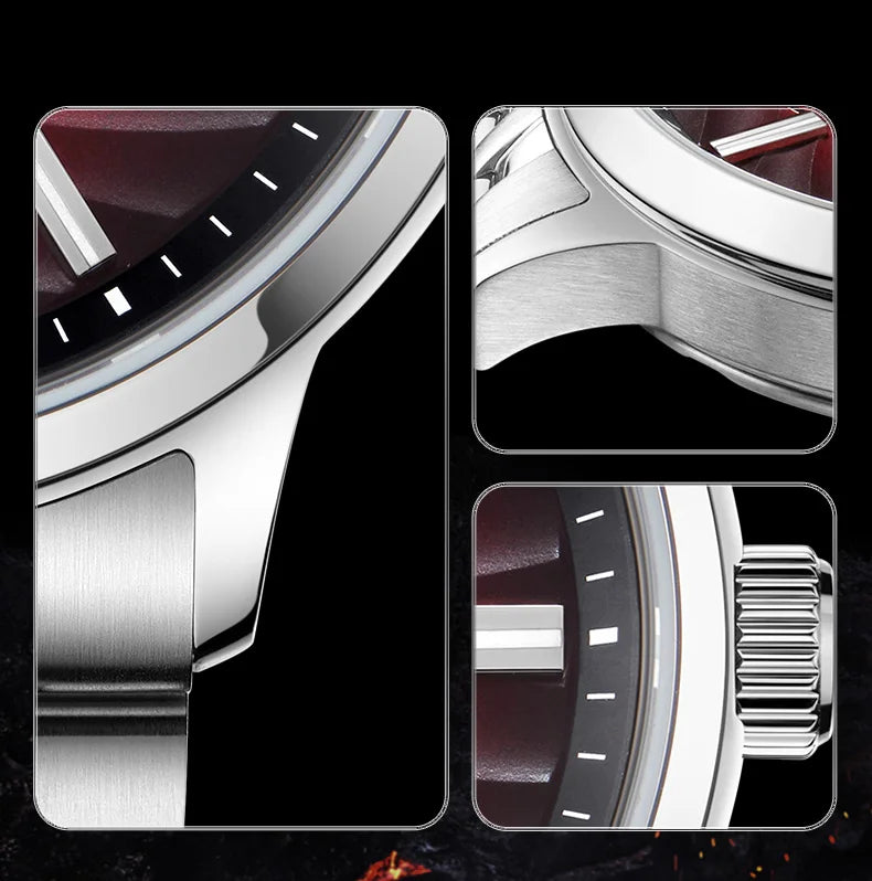 Seagull Natural Series Men Watch Automatic Mechanical Watch Polaris Sub Dial Luminous Luxury Dress Men Wristwatch 6180 2025 New
