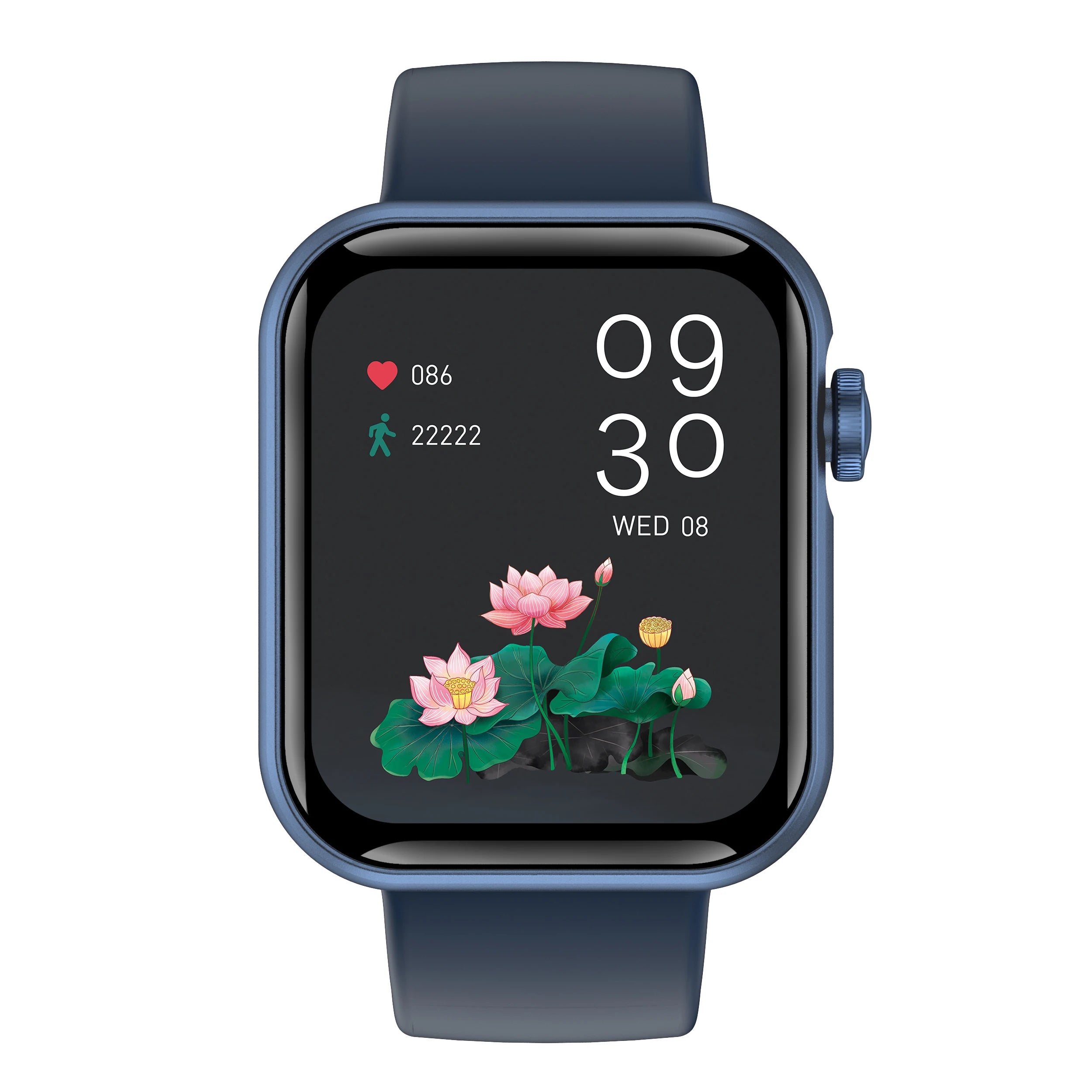 2025 Smartwatch Touch Screen Fitness Tracker Android iPhone Compatibility Heart Rate Blood Pressure Oxygen Monitoring Square BT