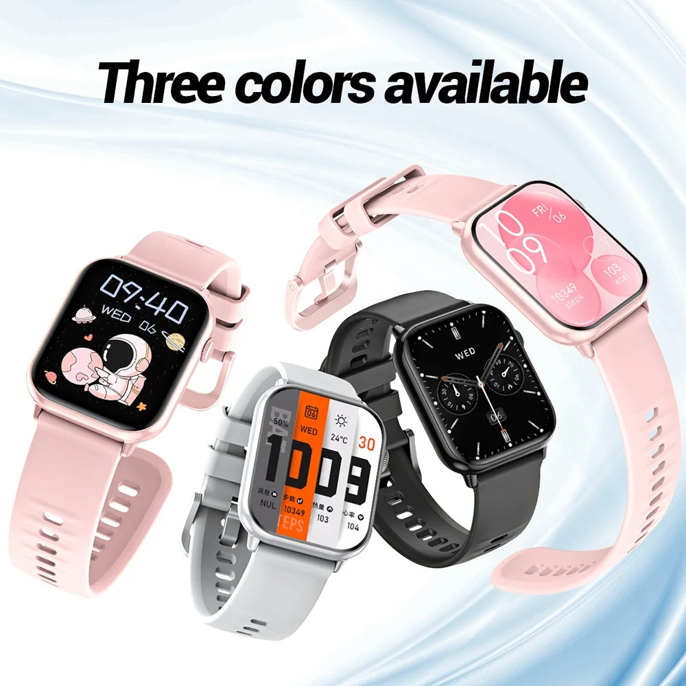 HD15 Smart Watch Bracelet Men Women 1.75Inch HD Screen Heart Rate Monitoring Waterproof BT Call Smartwatch