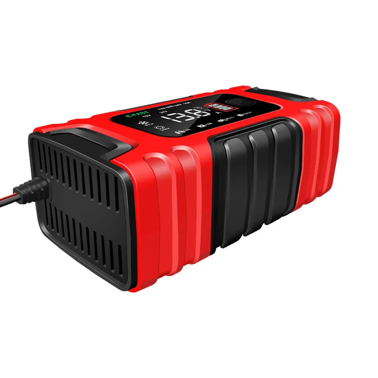 12V 24V 10A Motorcycle Battery Charger 7-Segment Car Battery Charger Testing Equipment