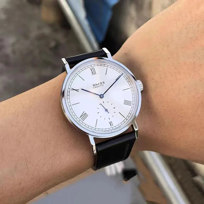 Simple Bauhaus automatic watch TANGOMAT series red 12 sapphire simple and versatile men's watch