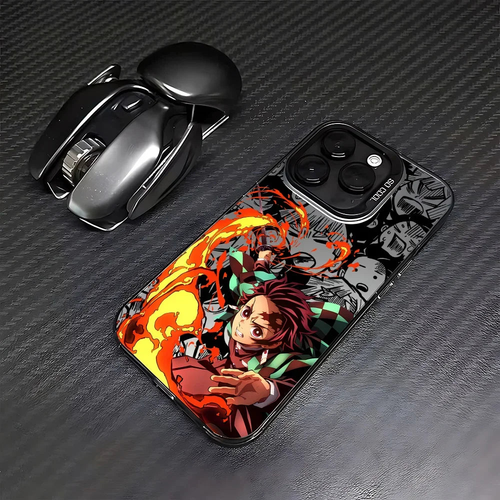 Anime Demon Slayers Tanjiroes Phone Case for IPhone 16e 16 15 14 13 12 11 Mini Pro Max X XR XSMAX 8 7 Plus Matte Back Cover