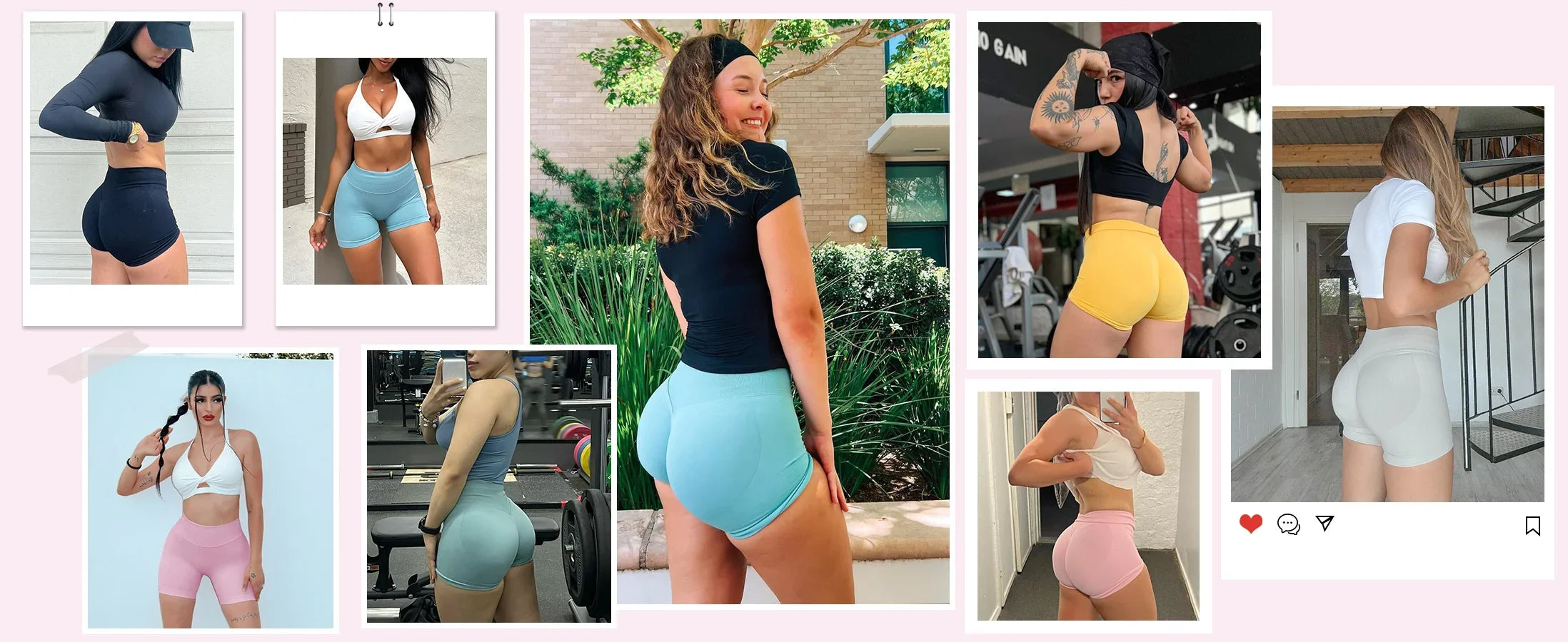 Impact Scrunch Shorts Women's Seamless Workout Leggings Butt Lift Hot Yoga Pants Booty Sports Wear Gym Exercise Fitness Clothing