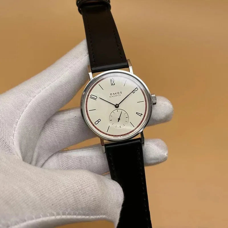 Simple Bauhaus automatic watch TANGOMAT series red 12 sapphire simple and versatile men's watch