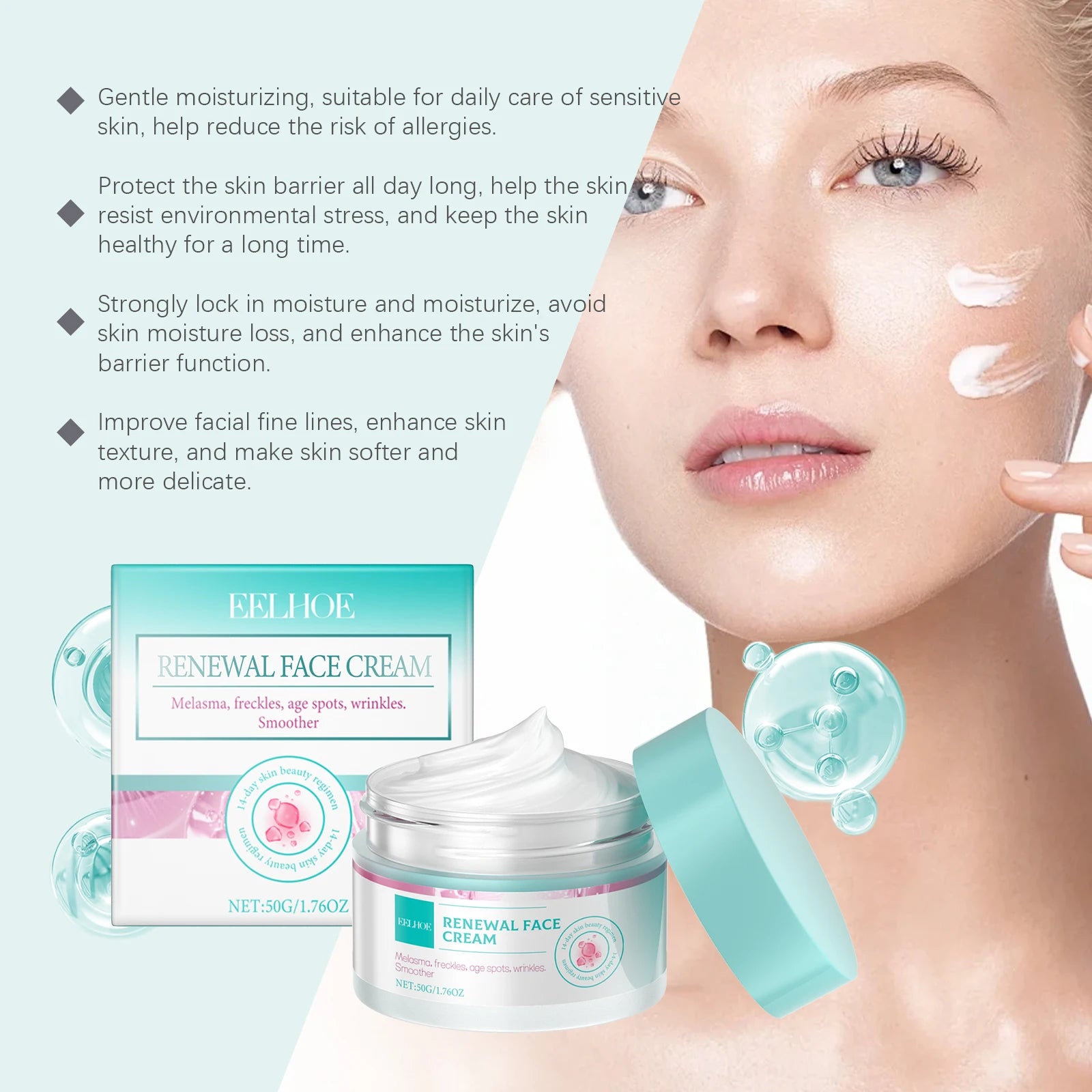 Skin Firming Cream for Face Reduce Dark Spots Brightening Facial Cream Improve Sagging Lifting Tightening Face Skin Care Product