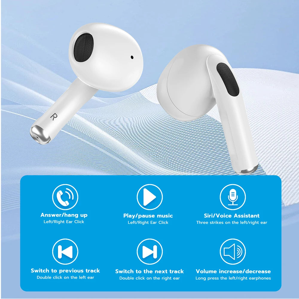 TWS-A6 pro wireless headphones Bluetooth Earphones Touch Control Sport Headset Stereo Earbuds For Phone Android Headphones