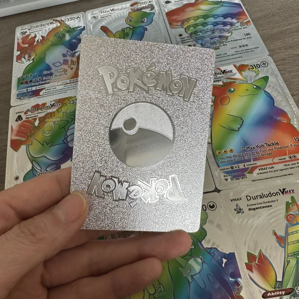 NEW 55PCS Pokemon Colorful Gold Foil Card Charizard Pikachu Arceus Silver Rainbow English VSTAR GX V VMAX Card