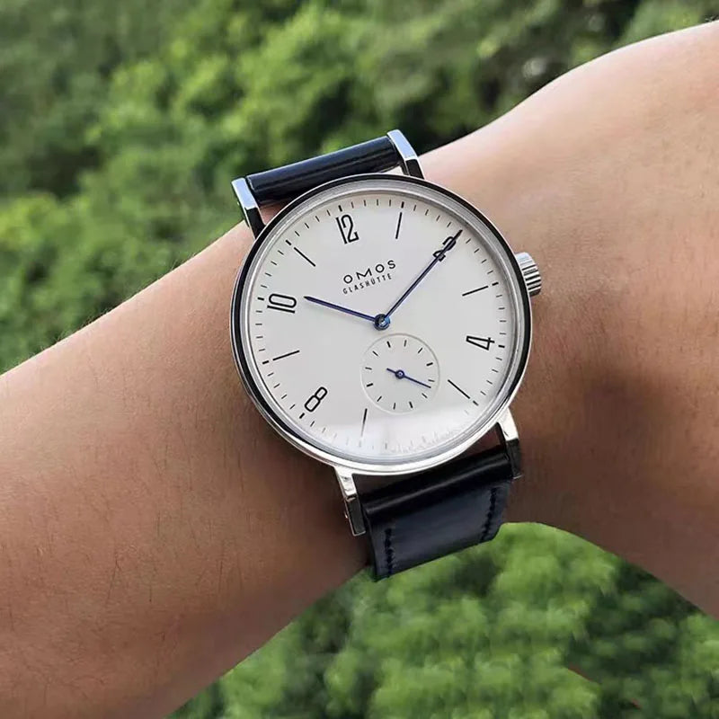 Simple Bauhaus automatic watch TANGOMAT series red 12 sapphire simple and versatile men's watch