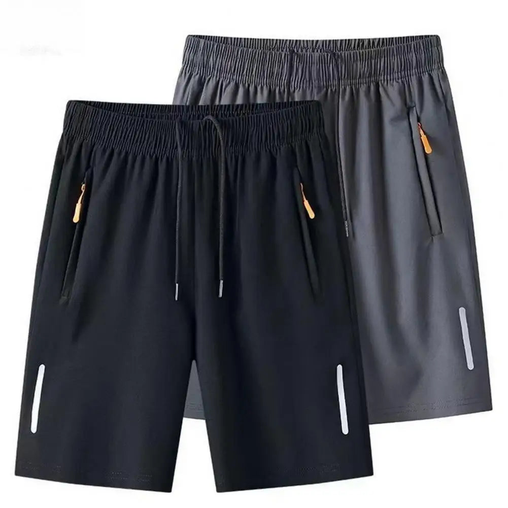 Men's Plus Size Summer Ice Silk Cool Short Pants Fashion Male Thin Loose Quick-dry Shorts Sweatpants Casual Sport Stretch Pants