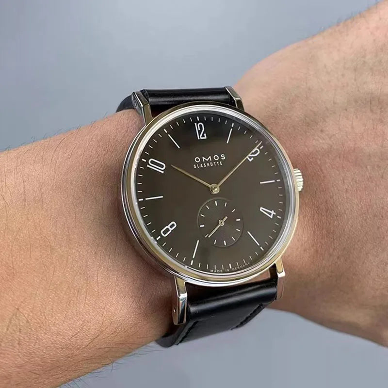 Simple Bauhaus automatic watch TANGOMAT series red 12 sapphire simple and versatile men's watch