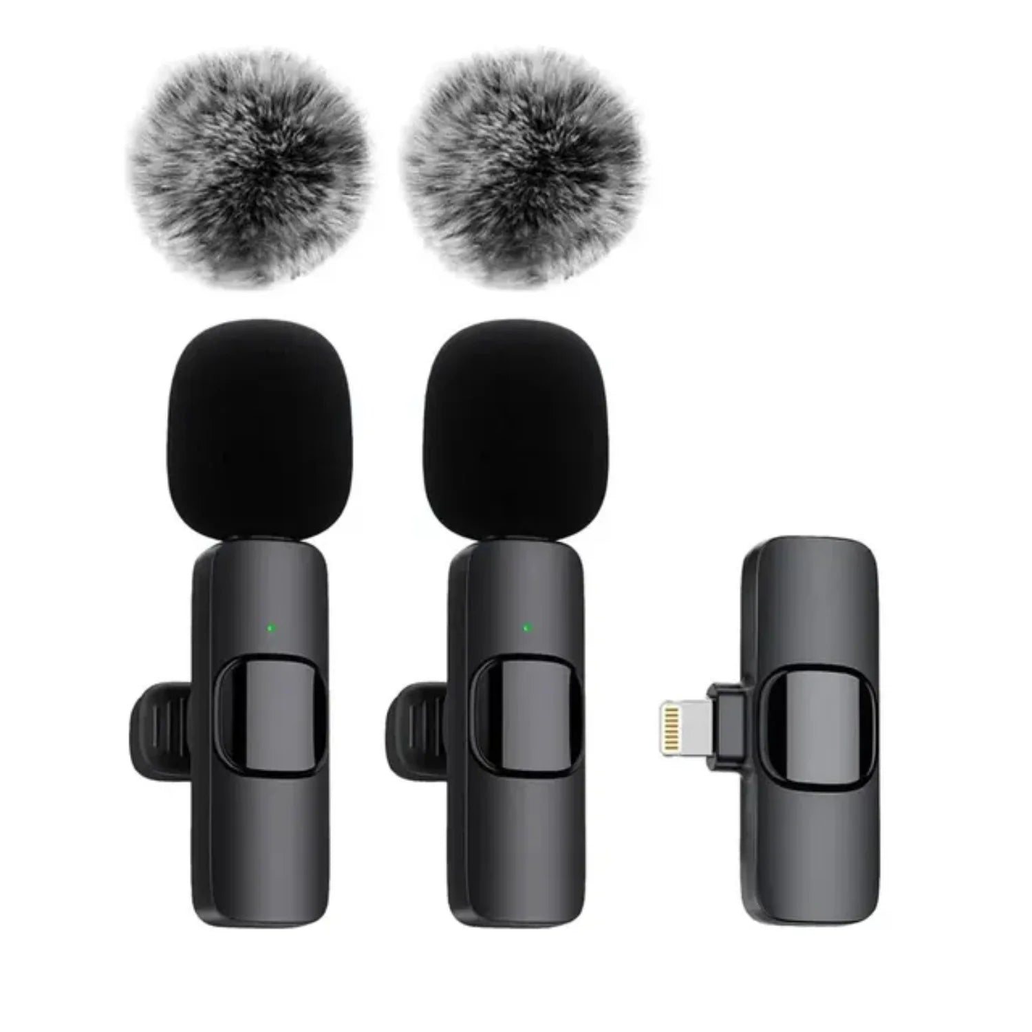 Wireless Lavalier Microphone Audio Video Recording Mini Mic   Android Laptop Live Gaming Mobile Phone Microphone