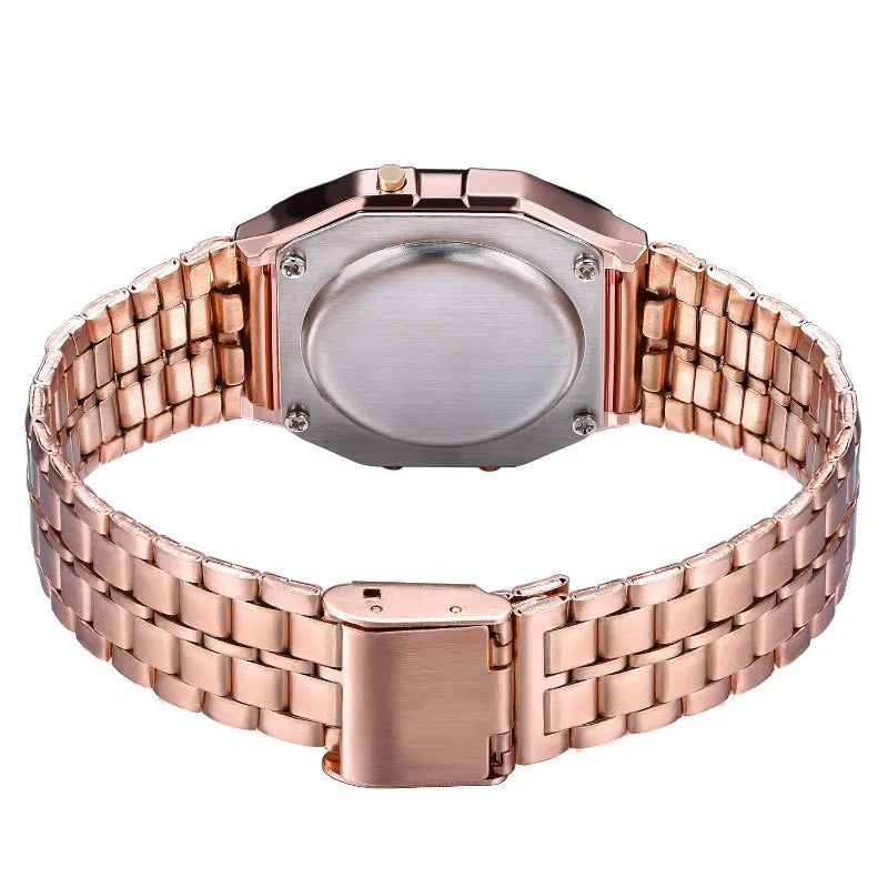 Luxury F91W Band Watch Waterproof Retro Digital Stainless Steel Sports Military Watches Men Women Electronic Wrist Watches Clock