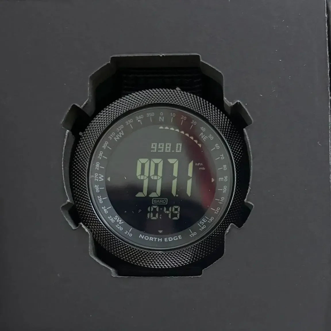 Able NORTH EDGE APACHE-46 Men's Digital Watch Military Sports Waterproof 50M Altimeter Barometer Compass World Time Wristwatch C