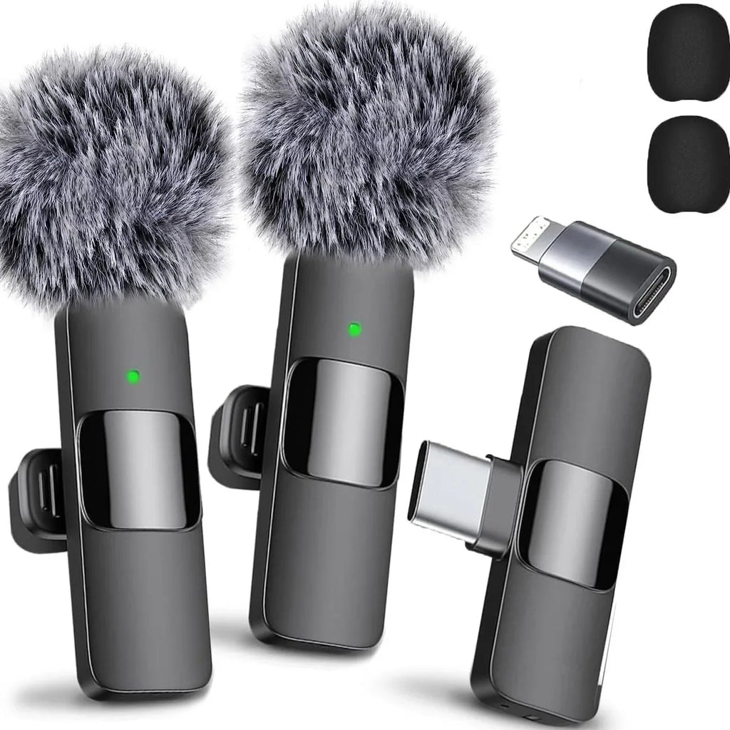 The Best-selling Wireless Lapel Microphone for Mobile Live Streaming A Lapel Wireless Mini Microphone for Outdoor Live Streaming