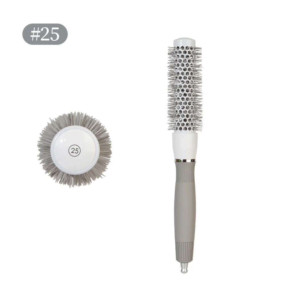 T Is a Professional Round Blow-Drying Roller Brush for Hairdressers, a Professional Curling Hot Air Brush, Available in 4 Sizes Suitable for All Hair Lengths, Ideal for Creating Stylish Curly Hairstyles, Suitable for Women's