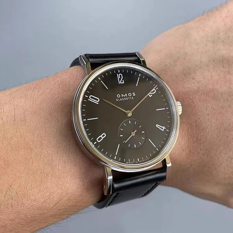 Simple Bauhaus automatic watch TANGOMAT series red 12 sapphire simple and versatile men's watch