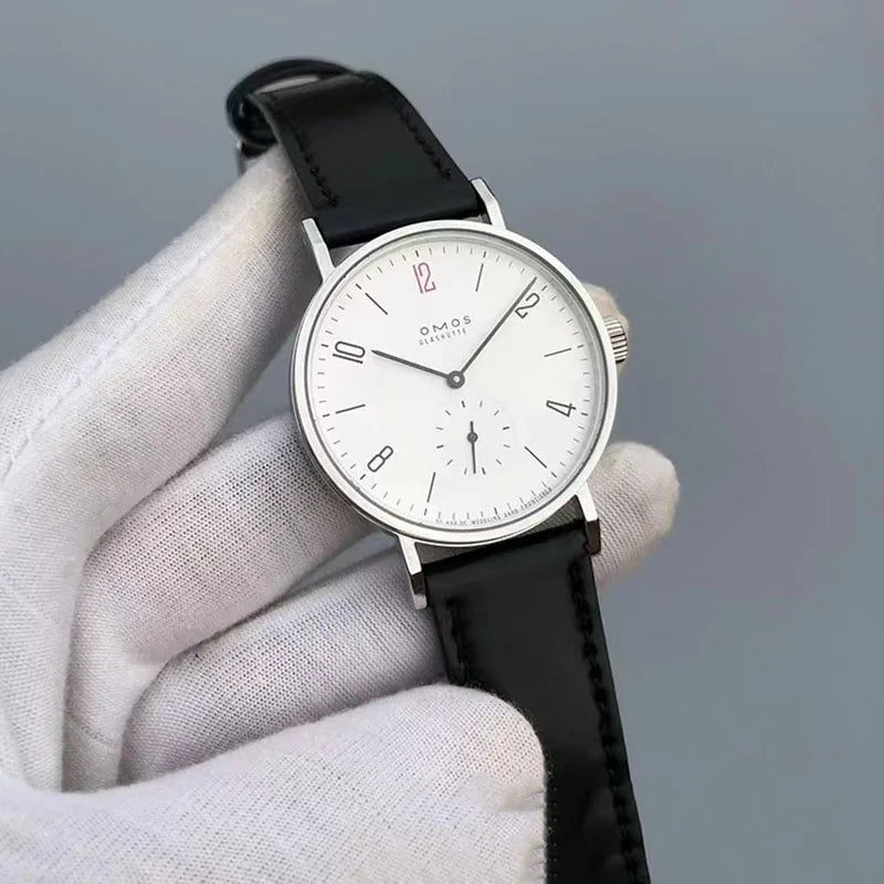 Simple Bauhaus automatic watch TANGOMAT series red 12 sapphire simple and versatile men's watch