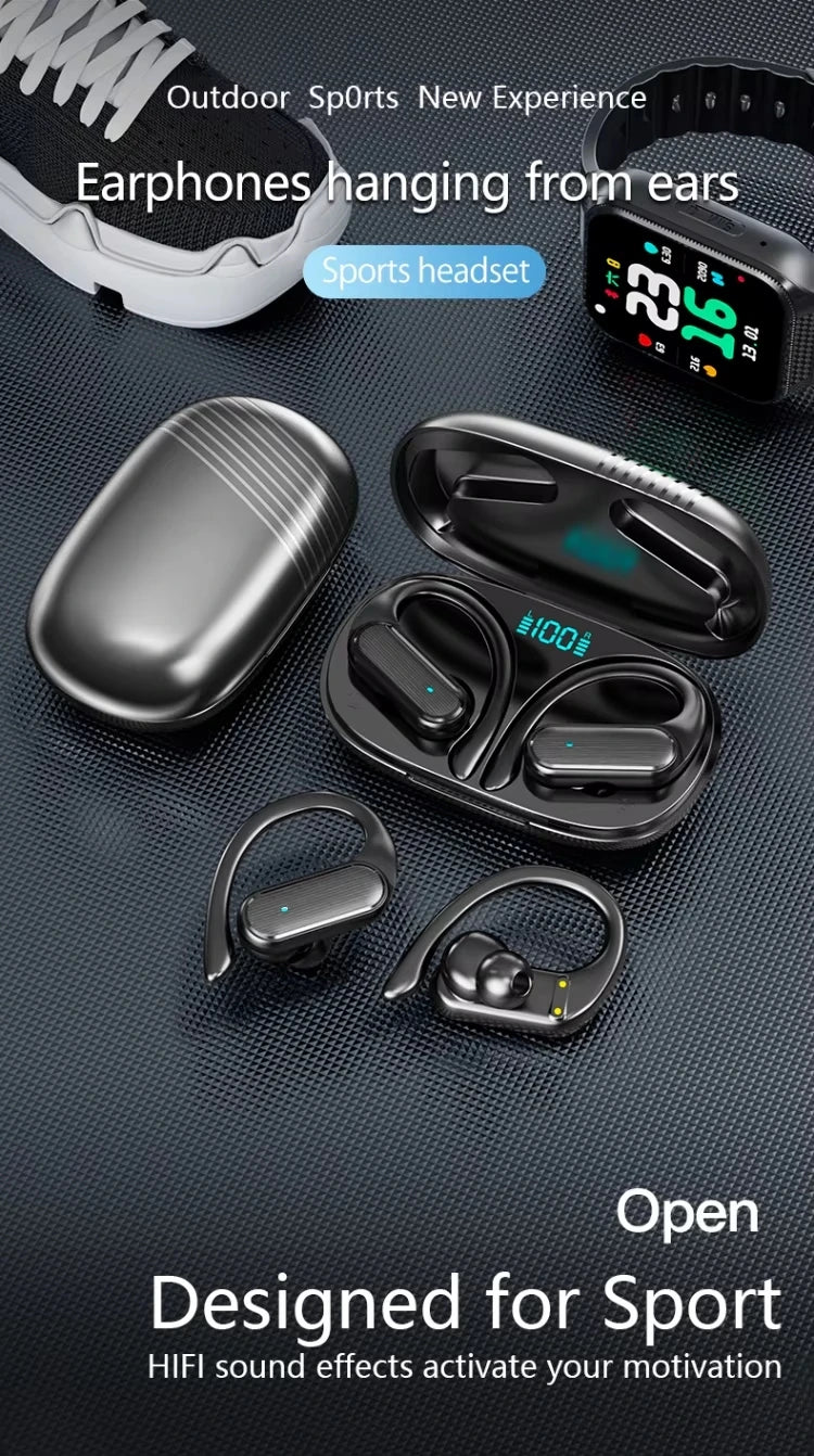 A520 Wireless Bluetooth 5.3 Earphones TWS Sports Earphones Touch HiFI Stereo Music Life Waterproof Hanging Earphones