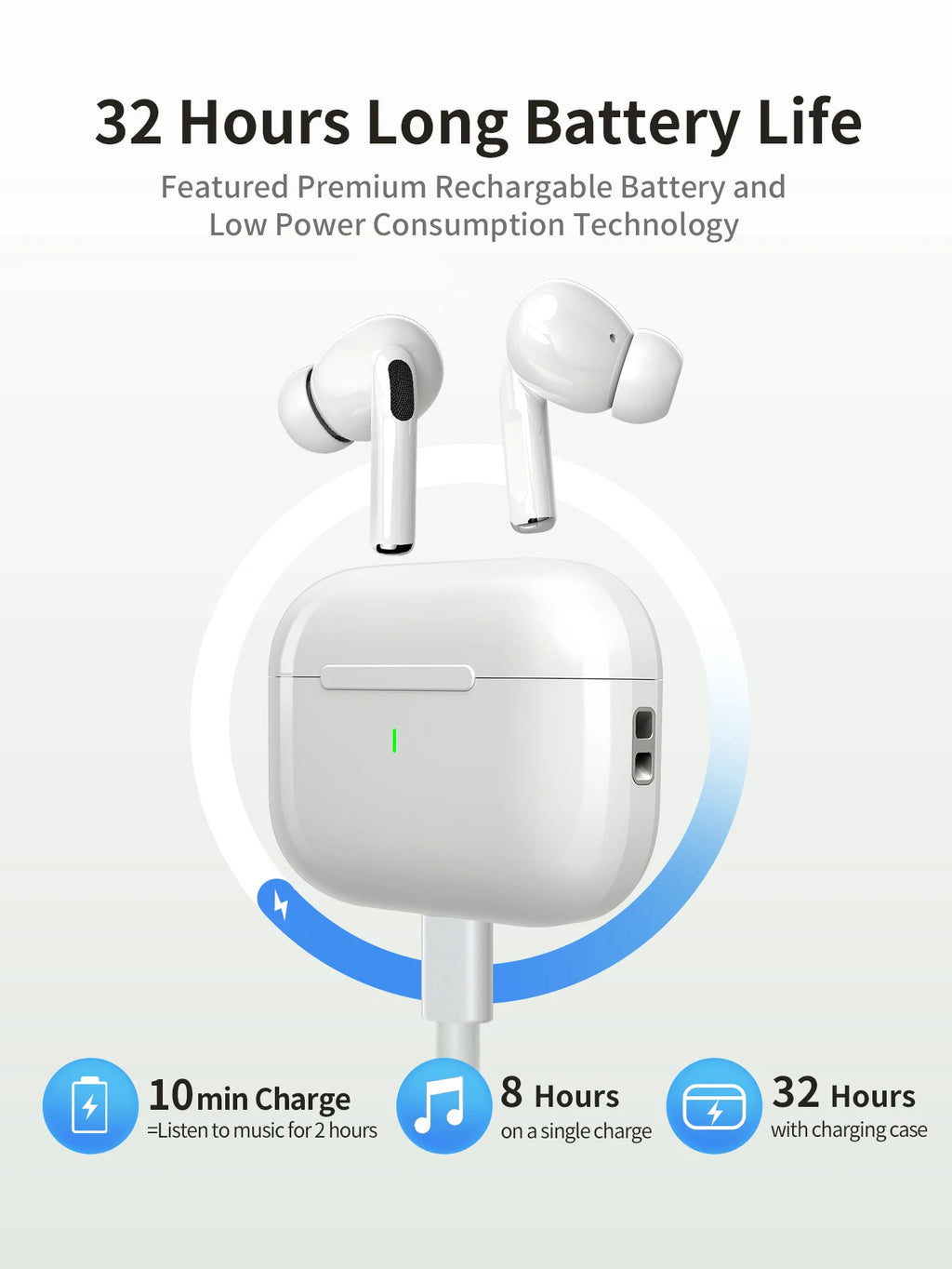 A7 2024 Pro TWS Ear Air Earphone Buds Wireless Earbuds in-ear Headphones Pods Pro 2 for IOS Android generation ear phonesA7 2024