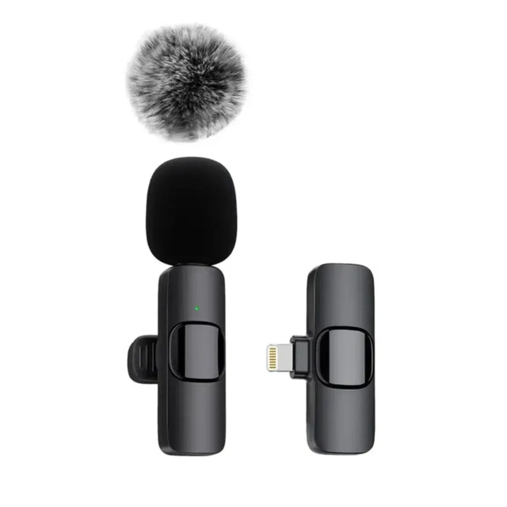 Wireless Lavalier Microphone Audio Video Recording Mini Mic   Android Laptop Live Gaming Mobile Phone Microphone