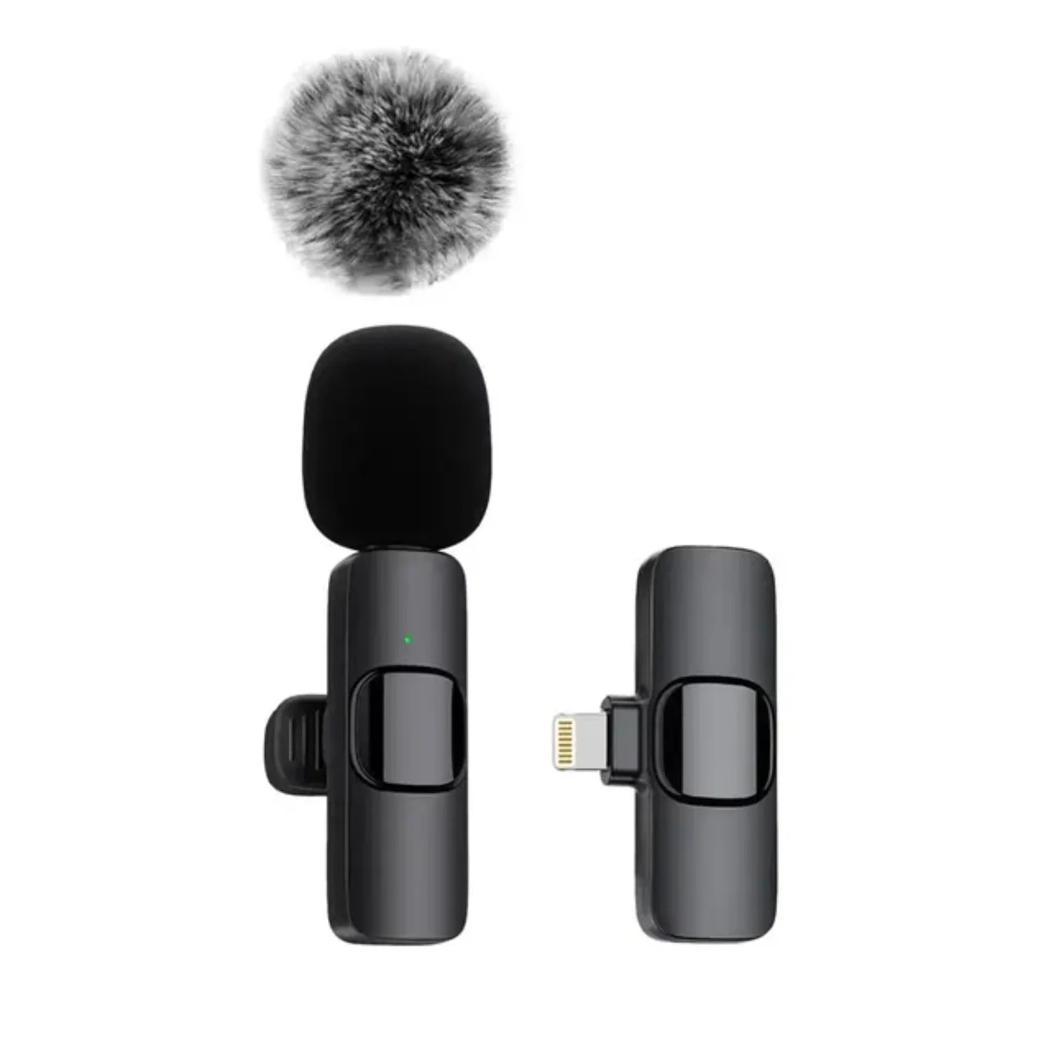 Wireless Lavalier Microphone Audio Video Recording Mini Mic   Android Laptop Live Gaming Mobile Phone Microphone