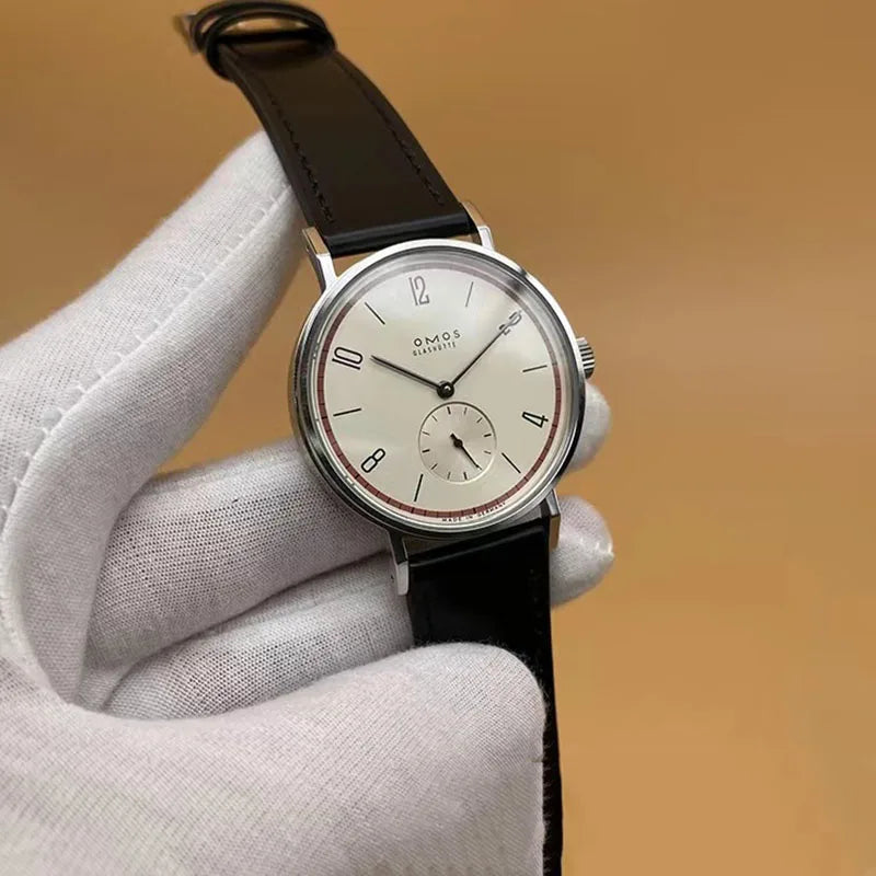 Simple Bauhaus automatic watch TANGOMAT series red 12 sapphire simple and versatile men's watch