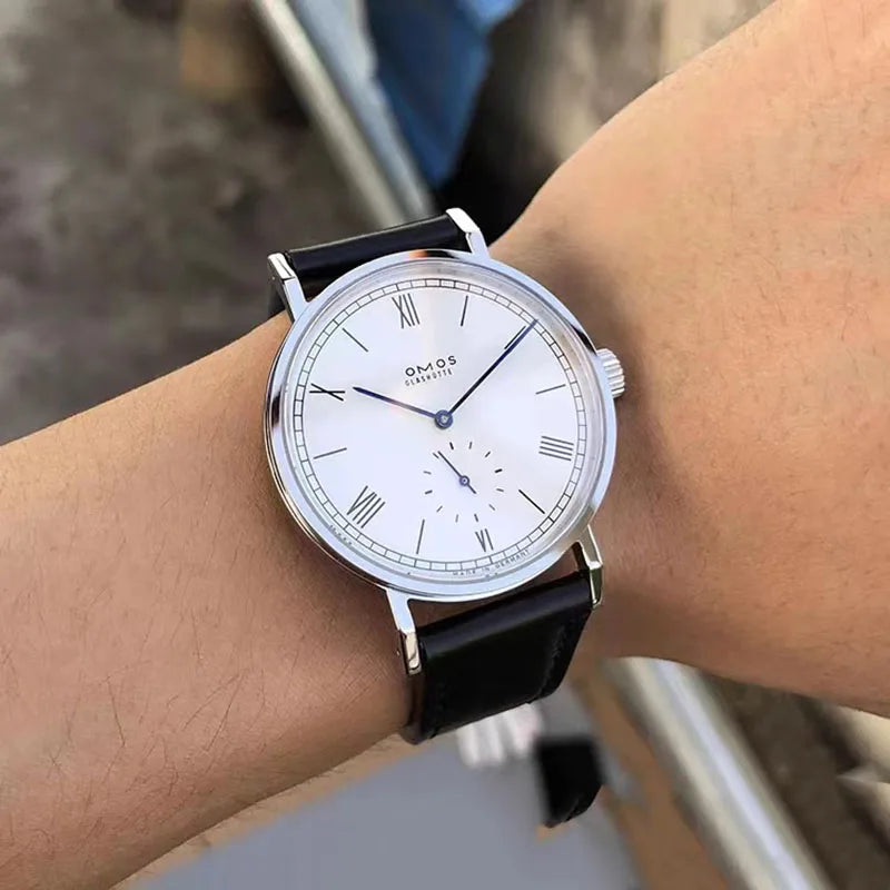 Simple Bauhaus automatic watch TANGOMAT series red 12 sapphire simple and versatile men's watch