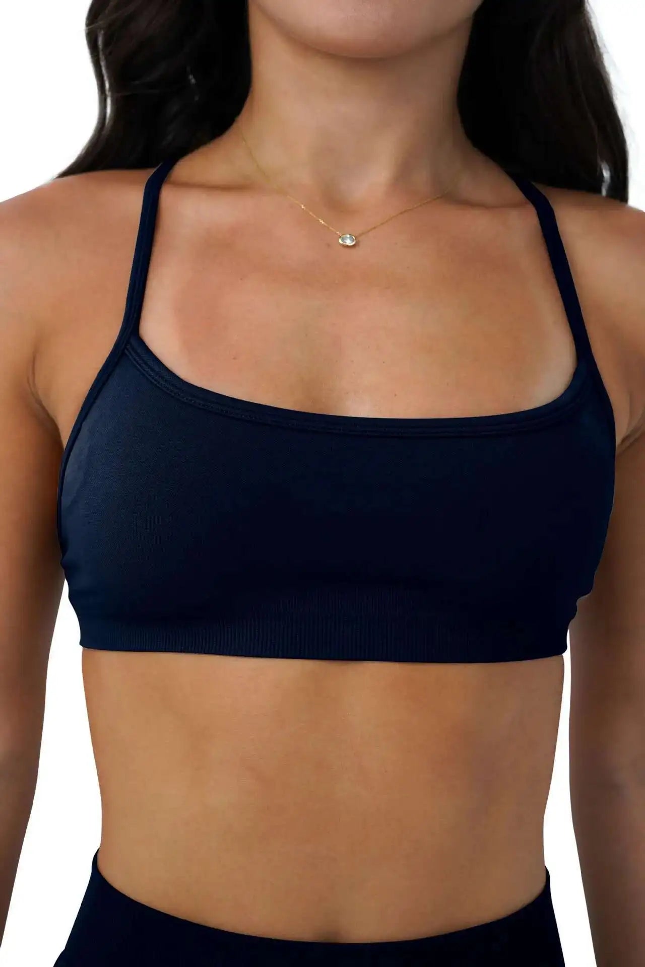 NCLAGEN Sports Bra Seamless Yoga Top Women Fitness Article Gym Active Wear Back Cross Workout Push-up Fitness Running Underwear