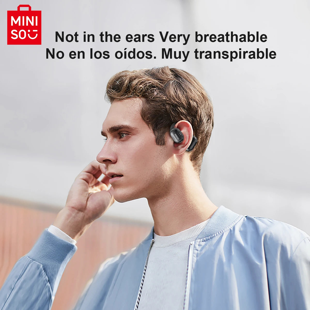[AI Translator Earphone] MINISO MS162 Bluetooth Translation Earbuds AI Wireless Headphones Office Travel,16mm Driver Unit
