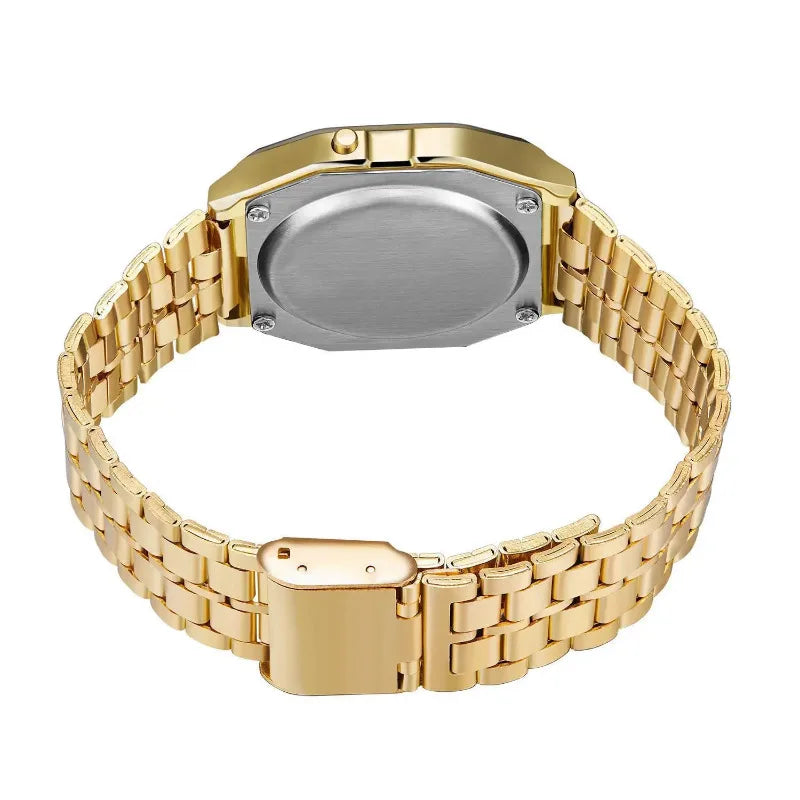 Luxury F91W Band Watch Waterproof Retro Digital Stainless Steel Sports Military Watches Men Women Electronic Wrist Watches Clock