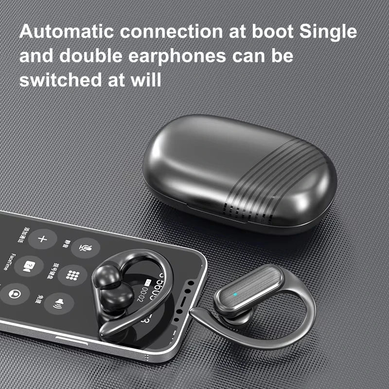 A520 Wireless Bluetooth 5.3 Earphones TWS Sports Earphones Touch HiFI Stereo Music Life Waterproof Hanging Earphones