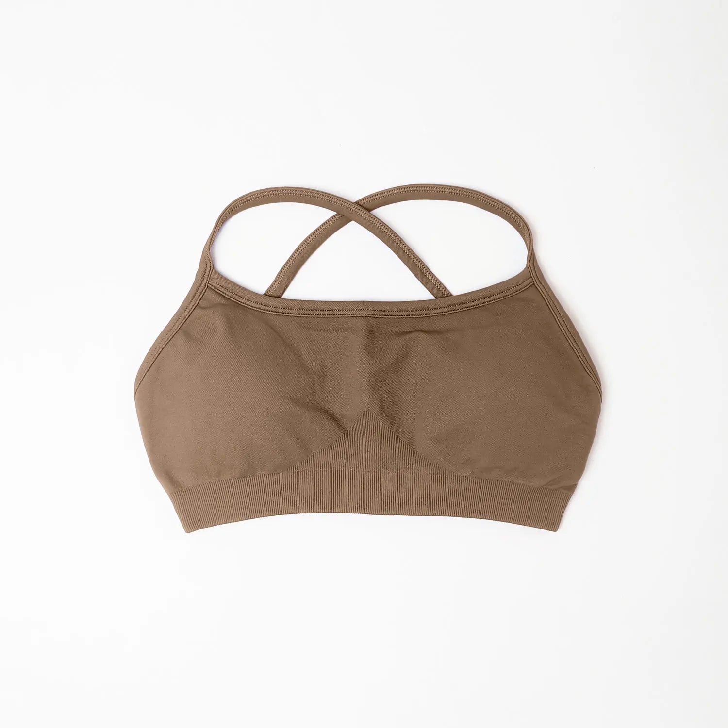 NCLAGEN Sports Bra Seamless Yoga Top Women Fitness Article Gym Active Wear Back Cross Workout Push-up Fitness Running Underwear