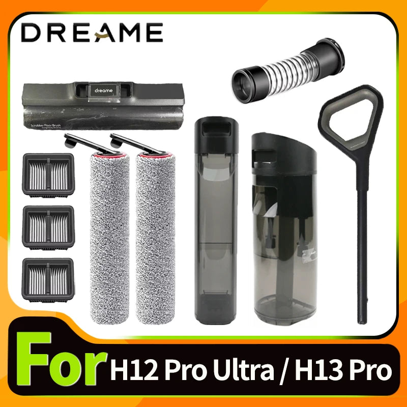 Original Accessories For Dreame H12 Pro Ultra / H13 Pro Wet Dry Water Tank brush roller HEPA Filter Holder Vacuum Cleaner Parts