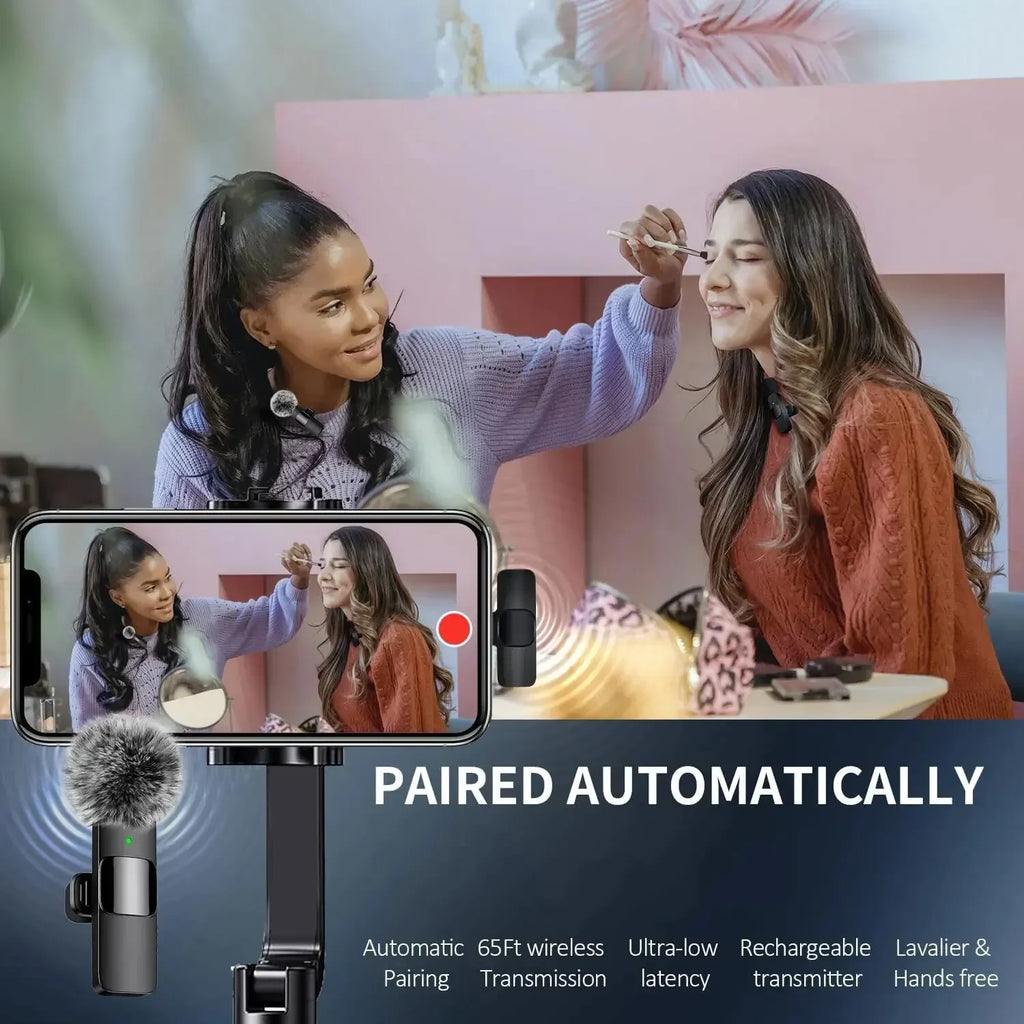 The Best-selling Wireless Lapel Microphone for Mobile Live Streaming A Lapel Wireless Mini Microphone for Outdoor Live Streaming