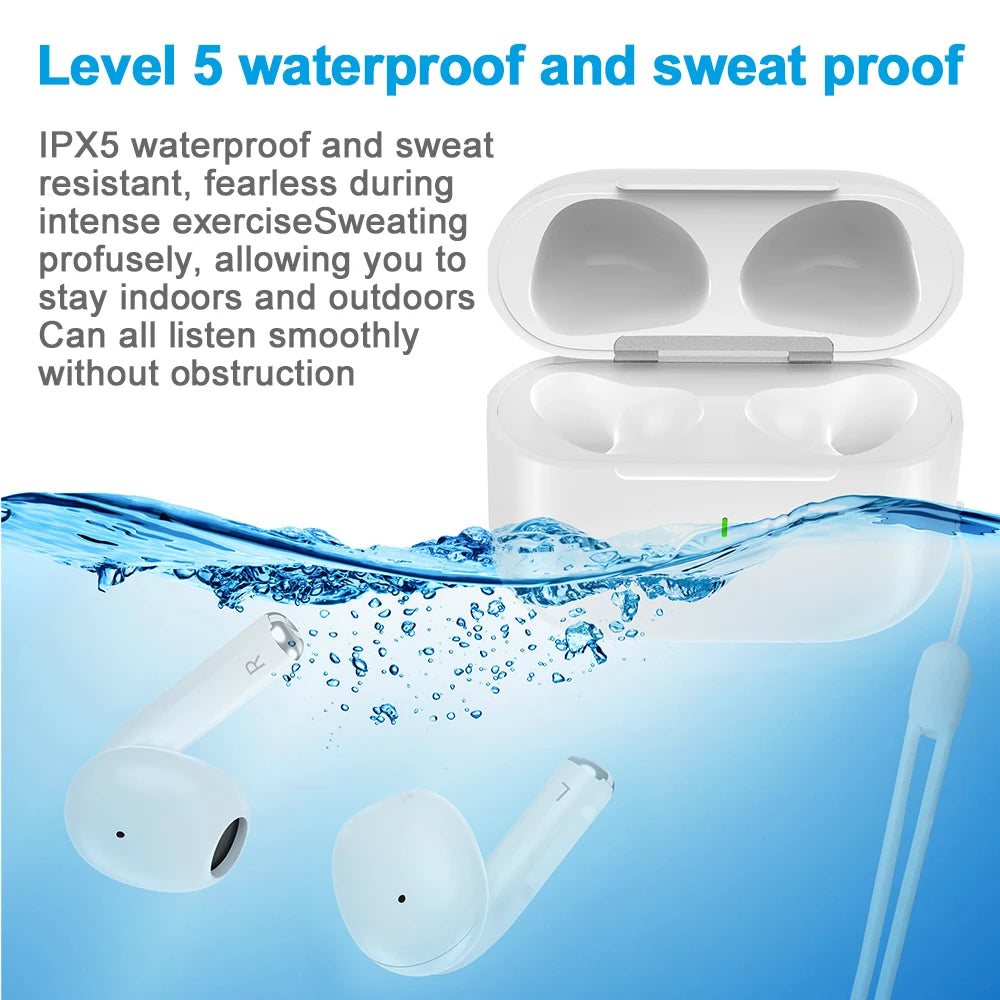 TWS-A6 pro wireless headphones Bluetooth Earphones Touch Control Sport Headset Stereo Earbuds For Phone Android Headphones