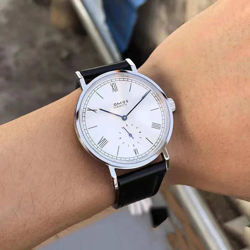 Simple Bauhaus automatic watch TANGOMAT series red 12 sapphire simple and versatile men's watch