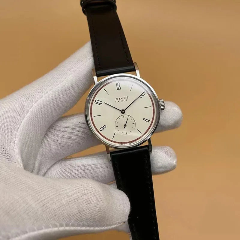 Simple Bauhaus automatic watch TANGOMAT series red 12 sapphire simple and versatile men's watch